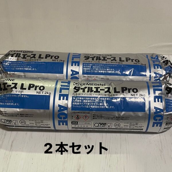 タイル用接着剤 黒 タイル 弾性接着剤 (タイルエースPro 2kg )
