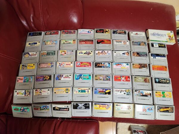 スーパーファミコン ソフト 約120本少し箱説明書あり
