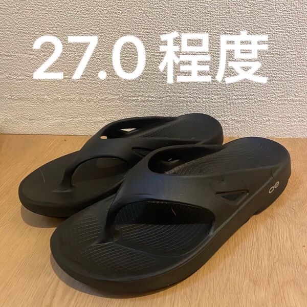 OOFOS(ウーフォス) OOriginal Blackメンズ 27cm サンダル ブラック