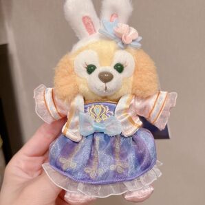 クッキーアンぬいぐるみバッジ タグ付 上海ディズニー限定 中華風 ダッフィーフレンズ Disney キーチェーン