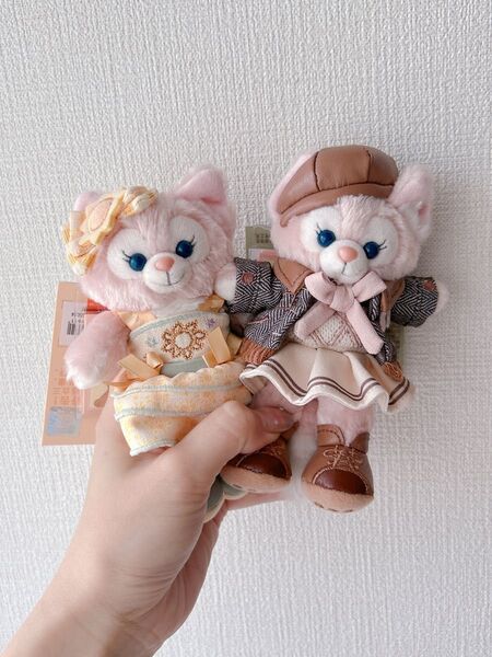 上海ディズニー限定 リーナベルぬいぐるみバッジ2点セット 2000円引き カラフルシリーズ クラス 新発売 キーチェーン