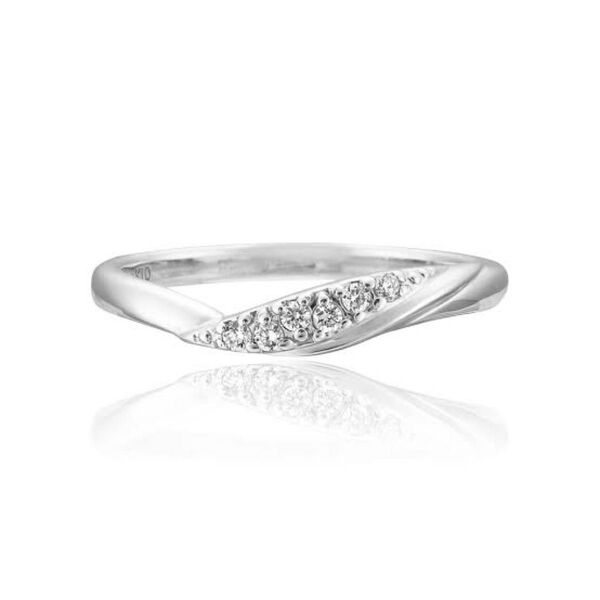 スタージュエリー ダイヤモンドリング 0.06ct 8号 K10 ホワイト 指輪 リング シルバー ダイヤモンド