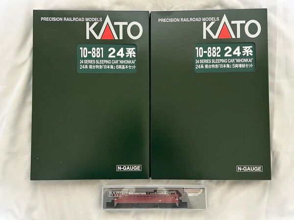 未使用 KATO 3066-D 10-881 10-882 EF81一般色 24系寝台日本海 基本+増結 11両 2023年製