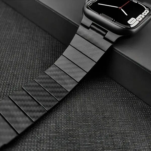 ケース付きカーボン調【絶対最安】Apple Watch AppleWatch アップルウォッチ ベルト バンド カバー ケース