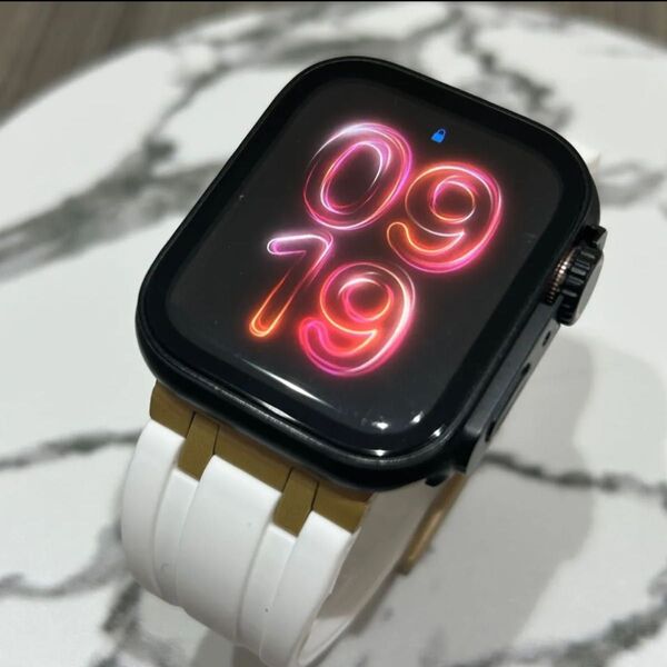 ケース付き白金【絶対最安】Apple Watch AppleWatch アップルウォッチ ベルト バンド カバー ケース