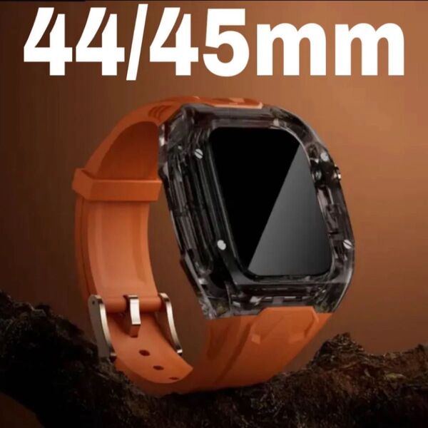 【絶対最安】ケース一体型黒 Apple Watch AppleWatch アップルウォッチ ベルト バンド カバー ケース