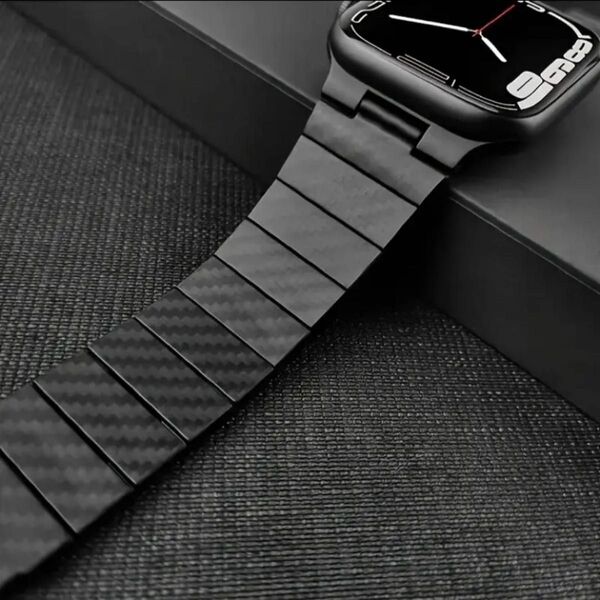 ケース付きカーボン風【絶対最安】Apple Watch AppleWatch アップルウォッチ ベルト バンド カバー ケース
