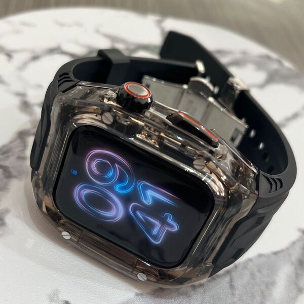 【絶対最安】高級透黒Dバックル Apple Watch AppleWatch アップルウォッチ ケース カバー バンド ベルト