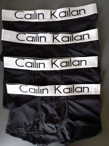 Cailin Kailan 黒 XLサイズ 4枚 メンズボクサーパンツ ボクサーパンツ メンズ 下着