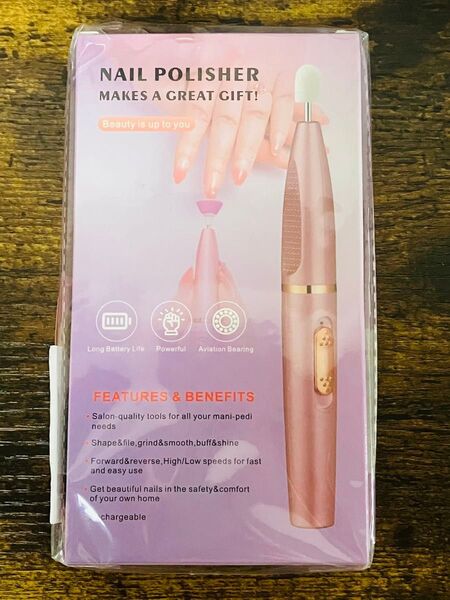 【1級ネイリスト監修】ネイルマシン 電動 初心者専用 (全32点セット) セルフネイル (ピンク)