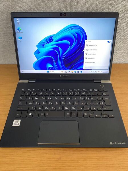 東芝ノートパソコン/i5-10210U/SSD128GB/メモリ8GB/無線/カメラ