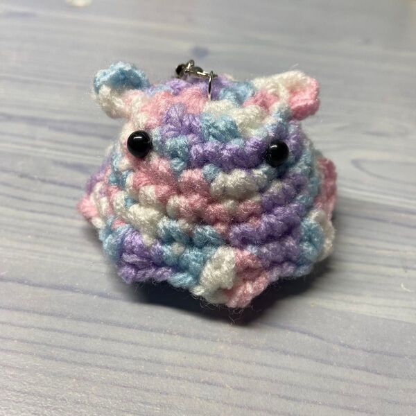 メンダコ めんだこ ストラップ キーホルダー あみぐるみ 編みぐるみ 手作り ハンドメイド 水族館 たこ タコ 天使 夢かわいい