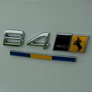 ボルボ VOLVO メタル調 エンブレム ステッカー スウェーデン カラー