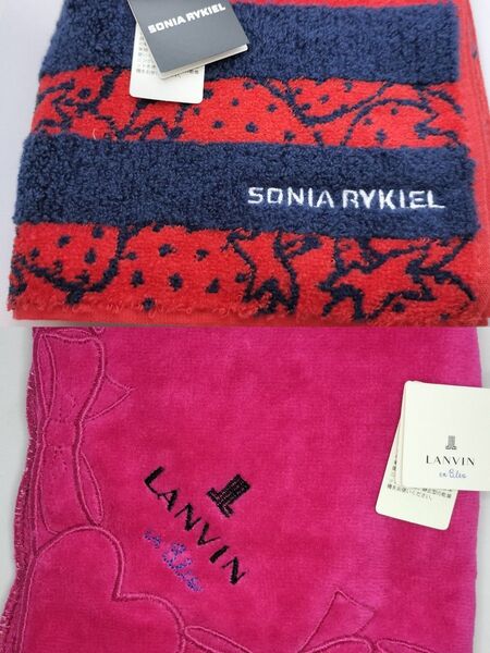 LANVIN SONIA RYKIEL ハンカチ 2枚 タオルハンカチ ランバン