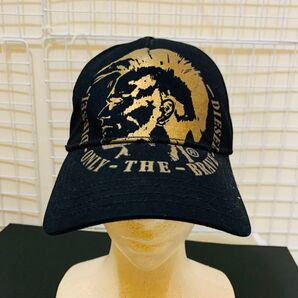 【美品】DIESEL ディーゼル キャップ 帽子 ブラック フリーサイズ