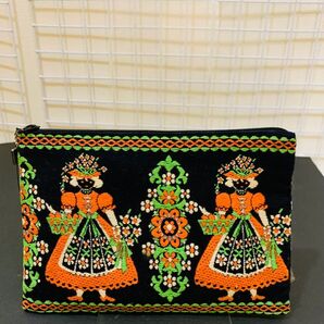 【未使用美品】ミチコクゲ ポーチ ハンドメイド 小物入れ