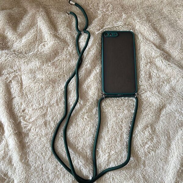 最終お値下げ価格処分 スマホショルダー ケースiPhone 7 Plus / 8 Plus 対応 緑