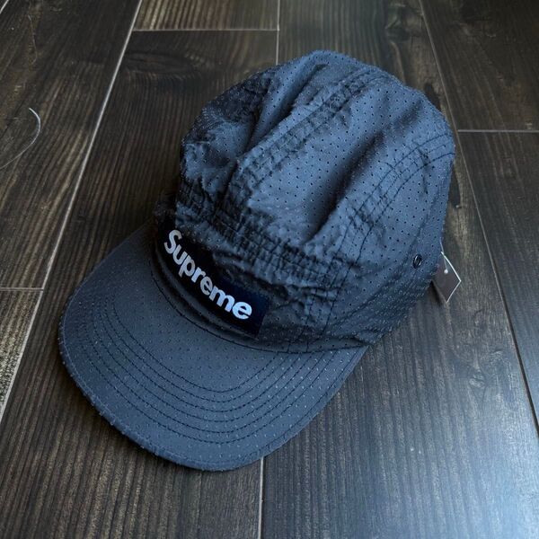 Supreme Perforated Camp Cap ネイビー 紺