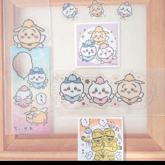 ちいかわ ハチワレ うさぎ ブックマークコレクションレア あつめてシール クリアピースシール 妖精