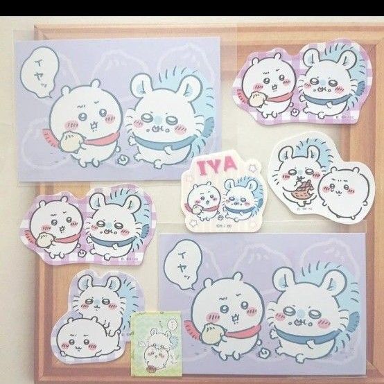 ちいかわ モモンガ ダイカットステッカー5 ブロマイド カットシール ちいかわ&モモンガセット