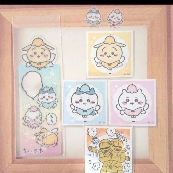 ちいかわ ハチワレ うさぎ ブックマークコレクション しおり あつめてシール クリアピースシール 妖精