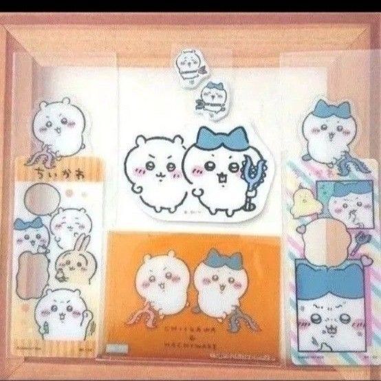 ちいかわ ハチワレ ブックマークコレクション しおり クリアコレクションカード ダイカットステッカー ぷくっとシール 討伐