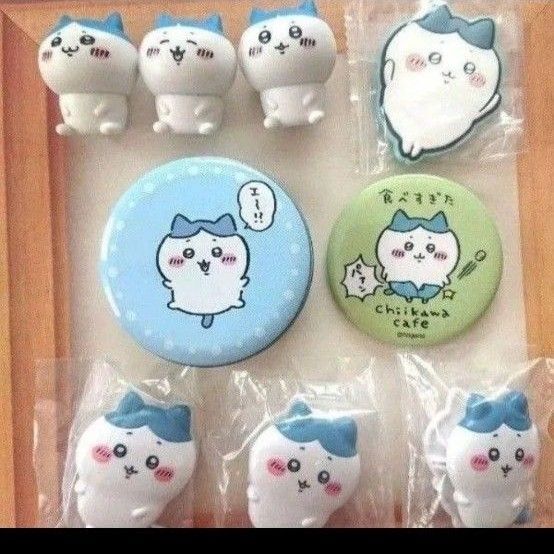 ちいかわ ハチワレ プチキャン はさむんです 缶バッジ ラバーマグネット インテリアフィギュア ハチワレ セット