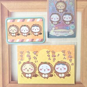 ちいかわ ハチワレ うさぎ ウエハースカード ブロマイド ダイカットステッカー5 たぬきだもん