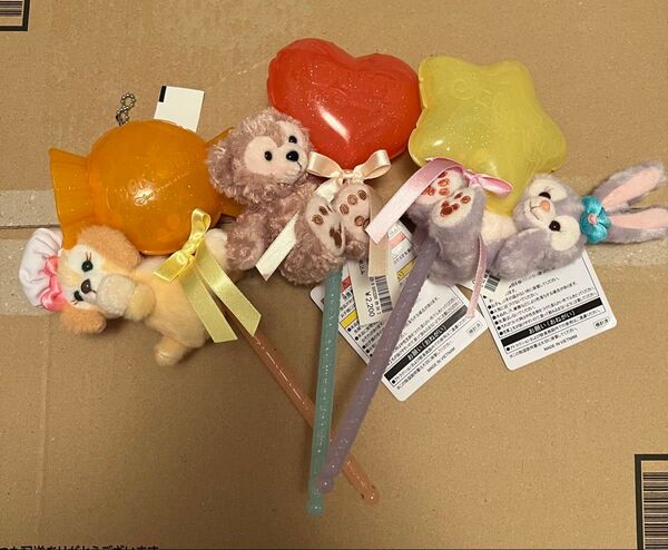 ダッフィー&フレンズ ぬいぐるみスティック ダッフィー ステラルー クッキーアン