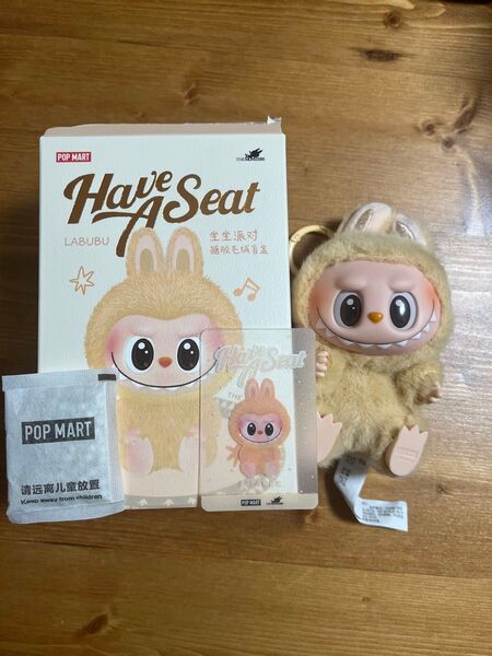 正規品 labubu have a seat ラブブ BABA popmart