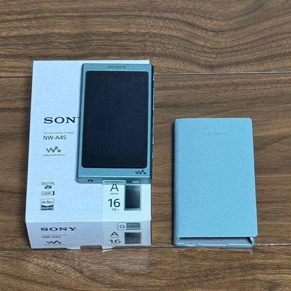 『中古美品』SONY ウォークマン NW-A45 G 純正ケース付き