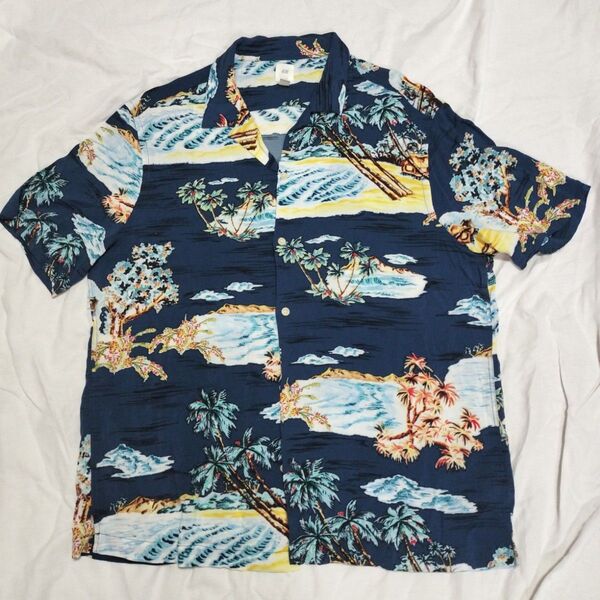 H&M メンズアロハシャツ Lサイズ