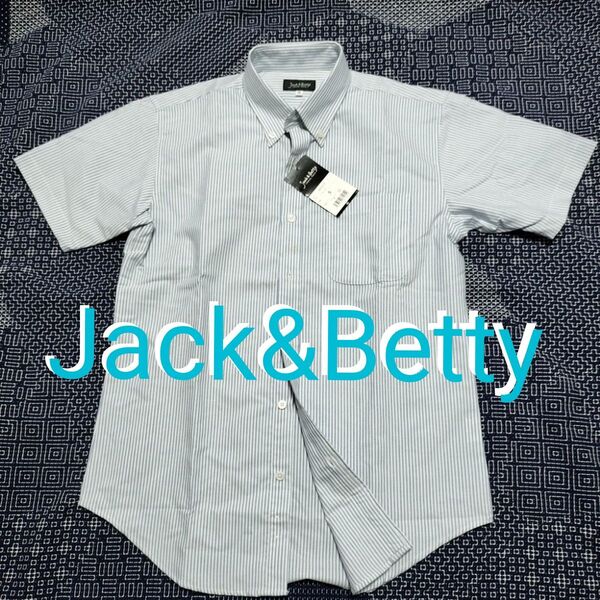 Jack&Betty~ジャック&ベティー メンズ半袖シャツSサイズ(大きめ)未使用品