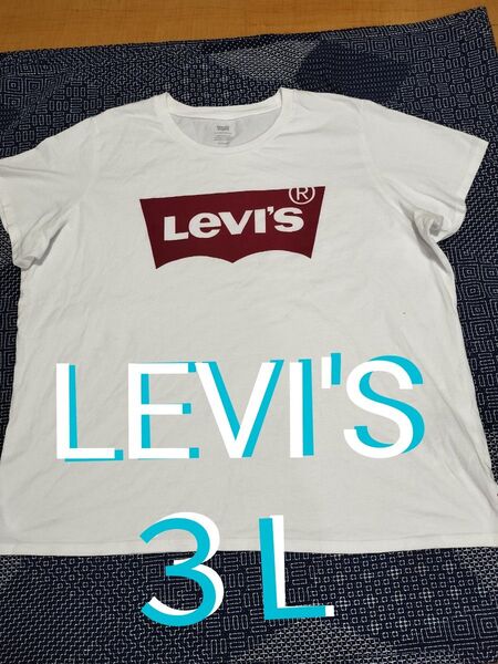 LEVI'S~リーバイス ロゴ入 メンズTシャツ 3Lサイズ