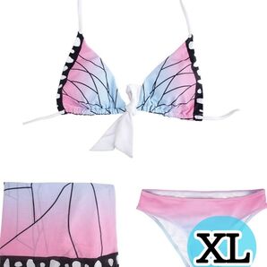 胡蝶しのぶ コスプレ水着 XL レディース アニメ衣装 イベント用