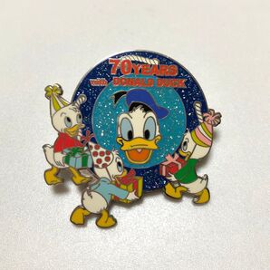 ドナルドダック*70周年 限定 ピン ヒューイ デューイ ルーイ ディズニー ピンバッジ