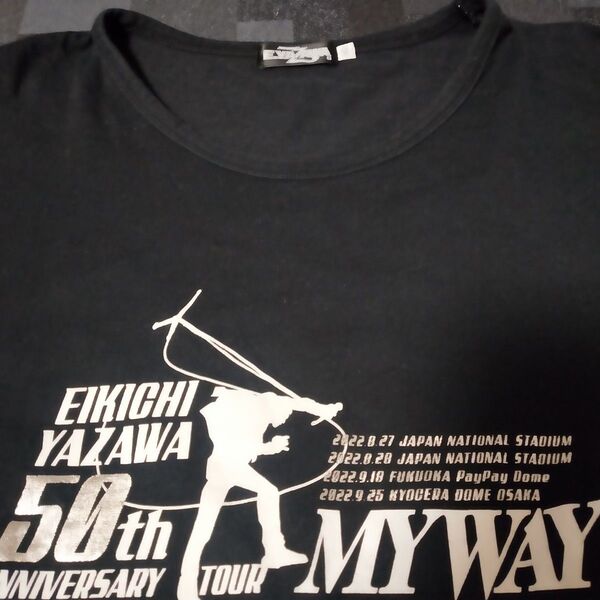 矢沢永吉 50th Anniversary Tour XL ブラック Tシャツ