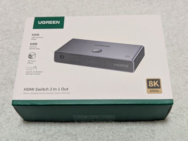 UGREEN HDMI 切替器 3入力1出力 8k@60Hz/4k@120Hz