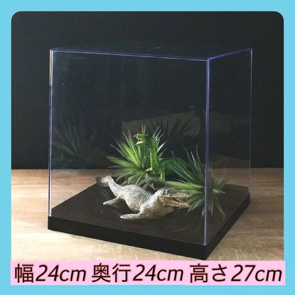 コレクションケース レギュラー 幅24cm 卓上 クリアケース クリア 透明 収納 コレクション プラスチック フィギュアケース