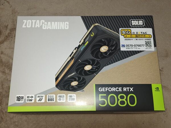 ZOTAC GeForce RTX 5080 SOLID 16GB