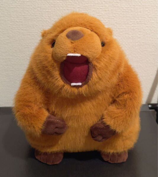 けたたましい 雄叫び!! マーモット 音声ぬいぐるみ