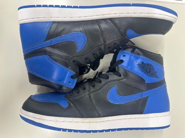 極美品 2016 NIKE AIR JORDAN 1 RETRO HIGH OG ROYAL US10 555088-007