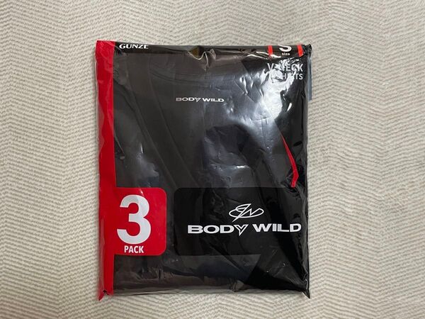 ◆ BODY WILD Vネック Tシャツ 2枚 Sサイズ ブラック