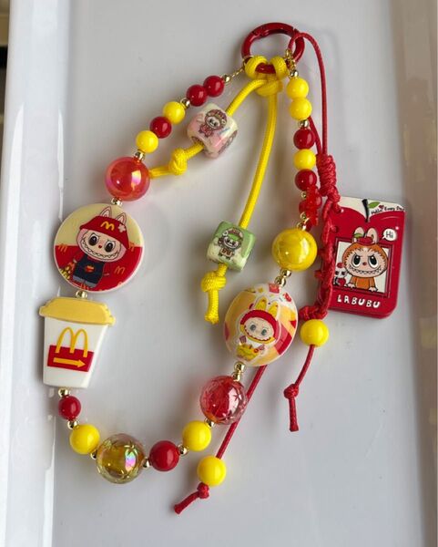 ラブブ マック キーホルダー ストラップ チャーム ハンドメイド