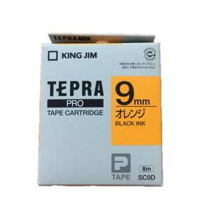 テプラPRO テープカートリッジ オレンジ SC9D 9mm幅×8m 新品未開封 純正品