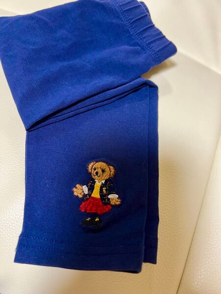 ラルフローレン キッズ ネイビー ポロベア刺繍レギンスパンツ 18M 85