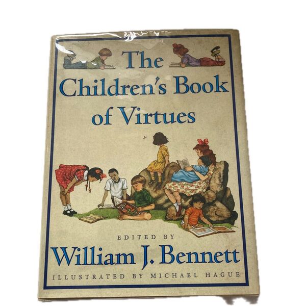 ヴィンテージ絵本The Children's Book of Virtues William J. Bennett洋書
