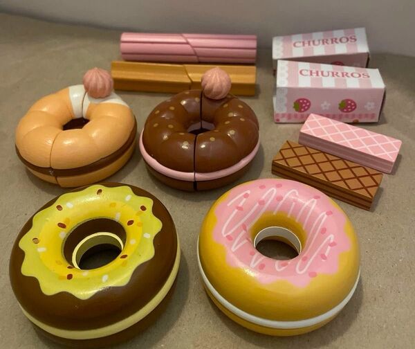 マザーガーデン 木製 おままごと ドーナツ パーティ
