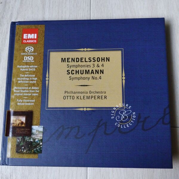 SACD クレンペラー メンデレスゾーン交響曲3,4番 シューマン交響曲4番 2ハイブリッドSACD