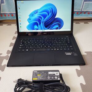 NEC タッチパネル & フルHD液晶 軽量モバイル ノートパソコン Microsoft Office 新品互換バッテリーセット